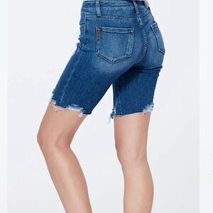 PAIGE Jax Knee Shorts Bermuda Stretch Cut Offs